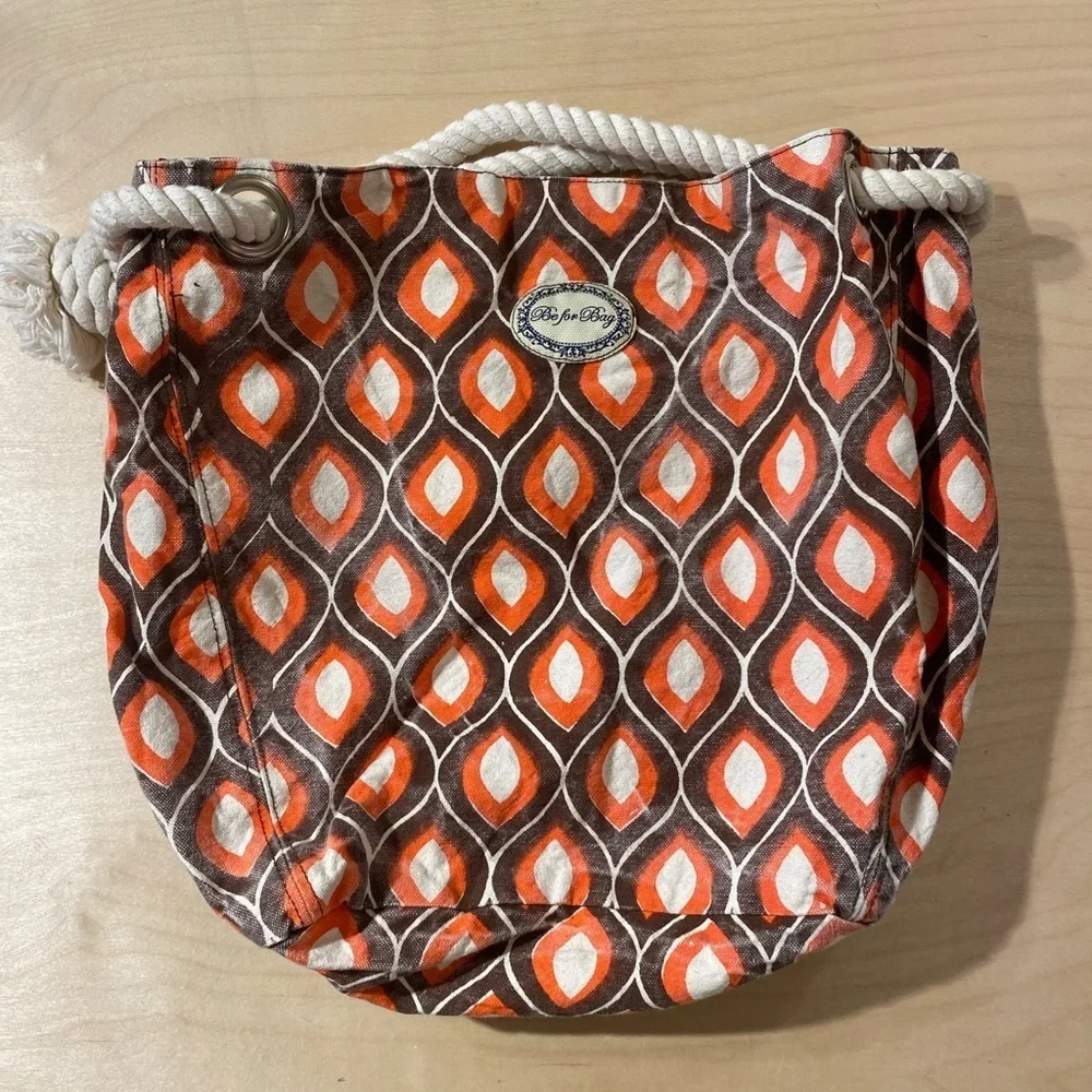 Be For Bag Orange Patterned Bag (MV)